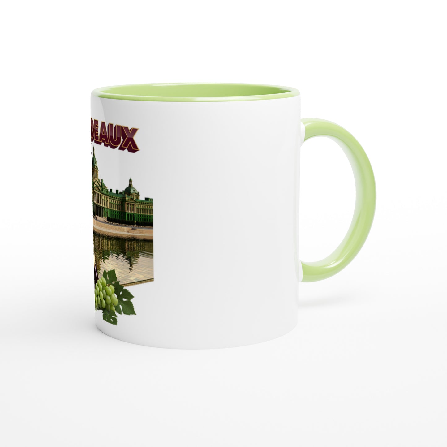 Mug en céramique bordeaux ville de France  de 325 ml (11 oz)