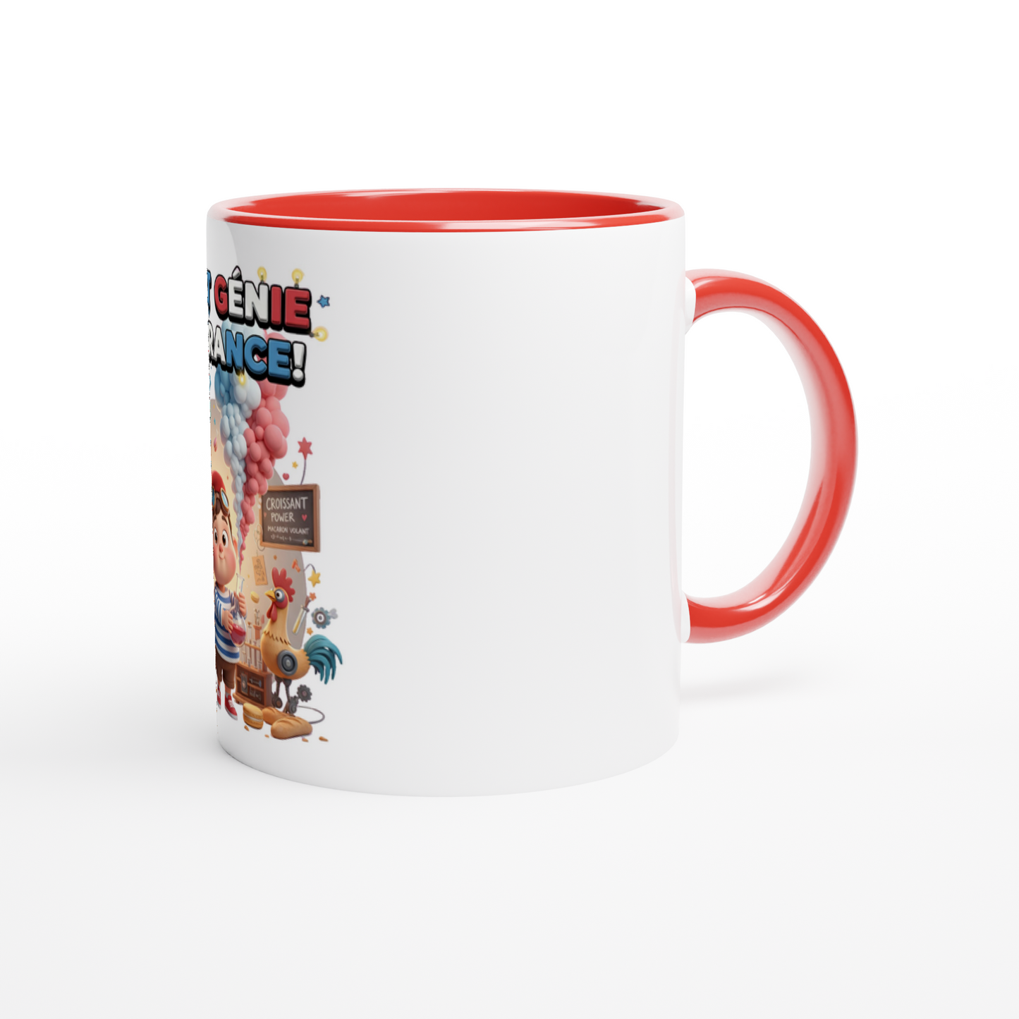 Mug en céramique petit génie Français de 325 ml (11 oz)