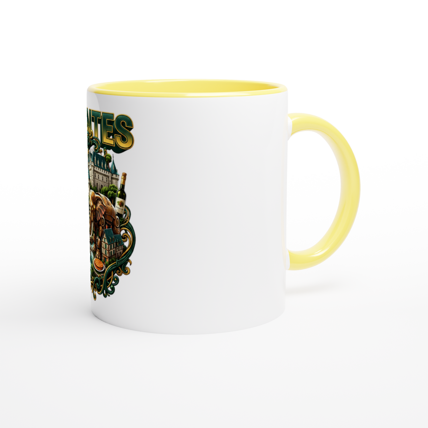 Mug en céramique Nantes ville de France  de 325 ml (11 oz)