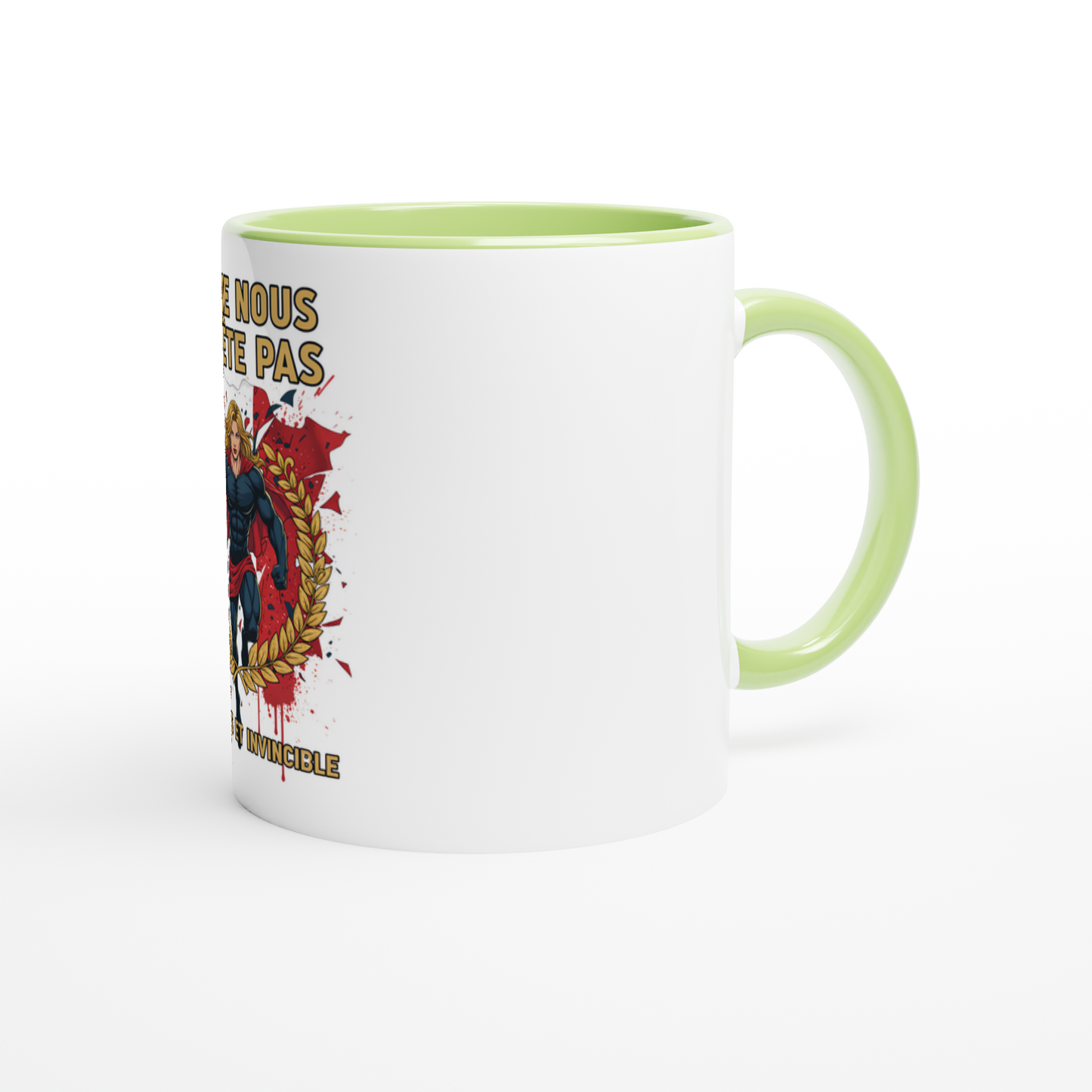 Mug en céramique on nous arrête pas  de 325 ml (11 oz)