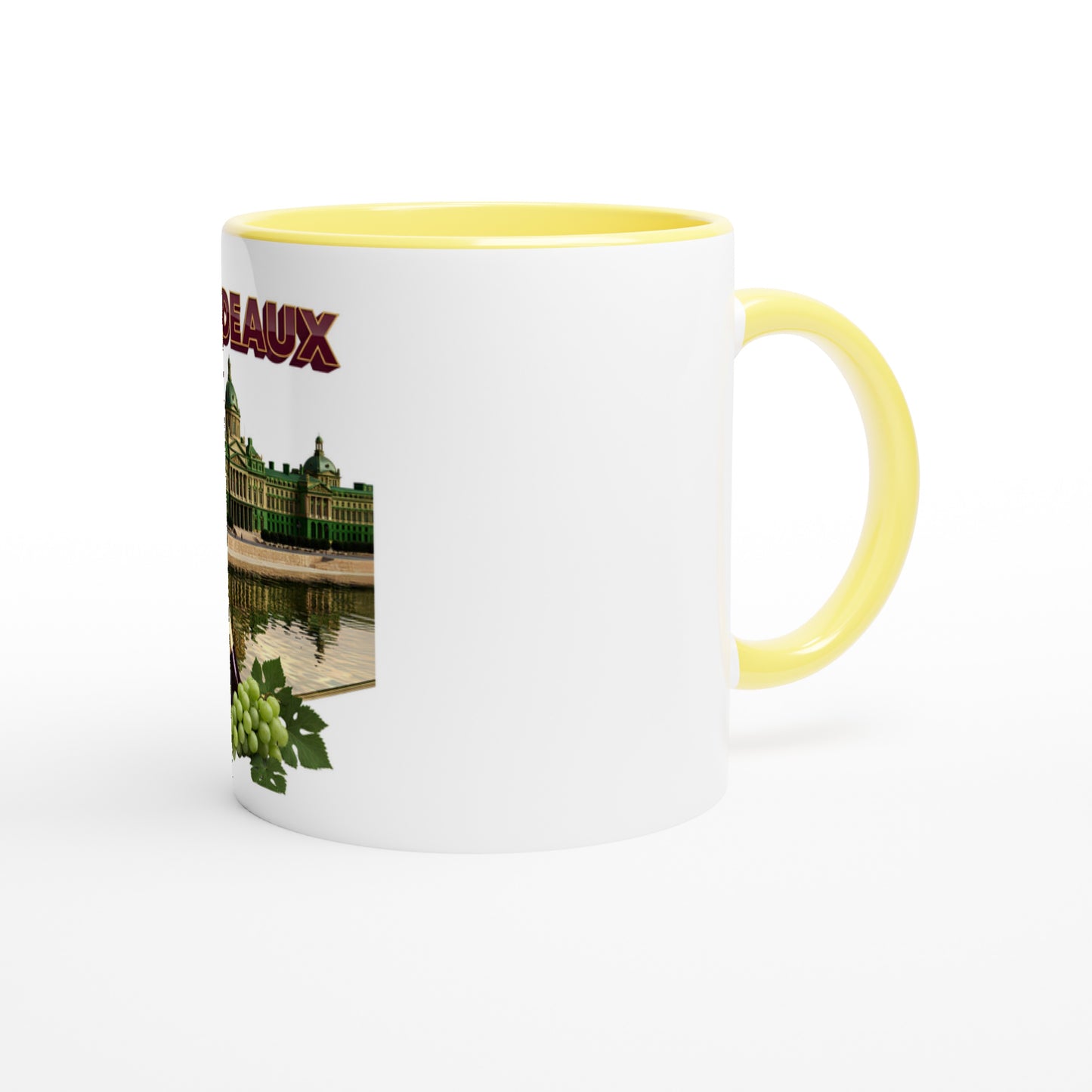 Mug en céramique bordeaux ville de France  de 325 ml (11 oz)