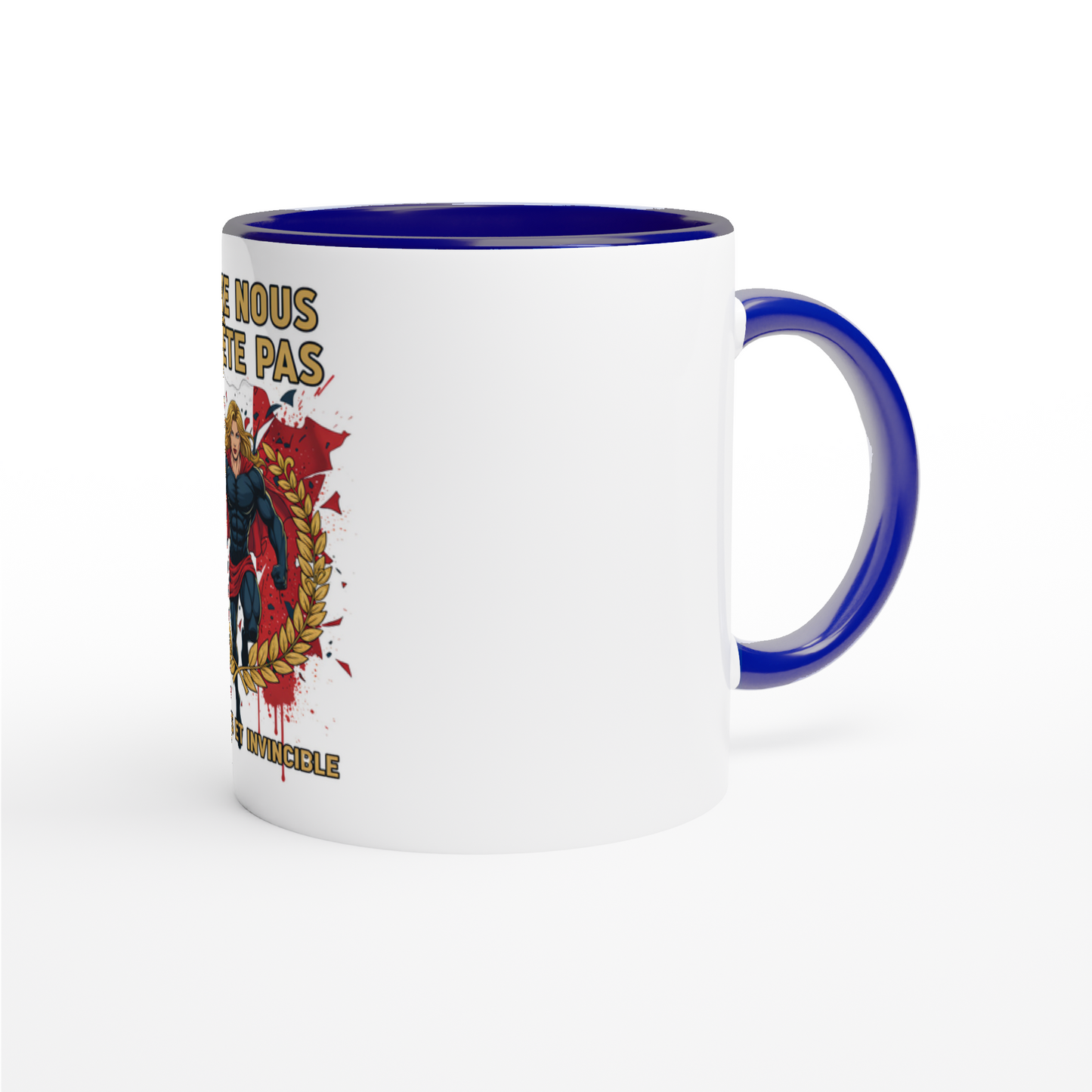 Mug en céramique on nous arrête pas  de 325 ml (11 oz)