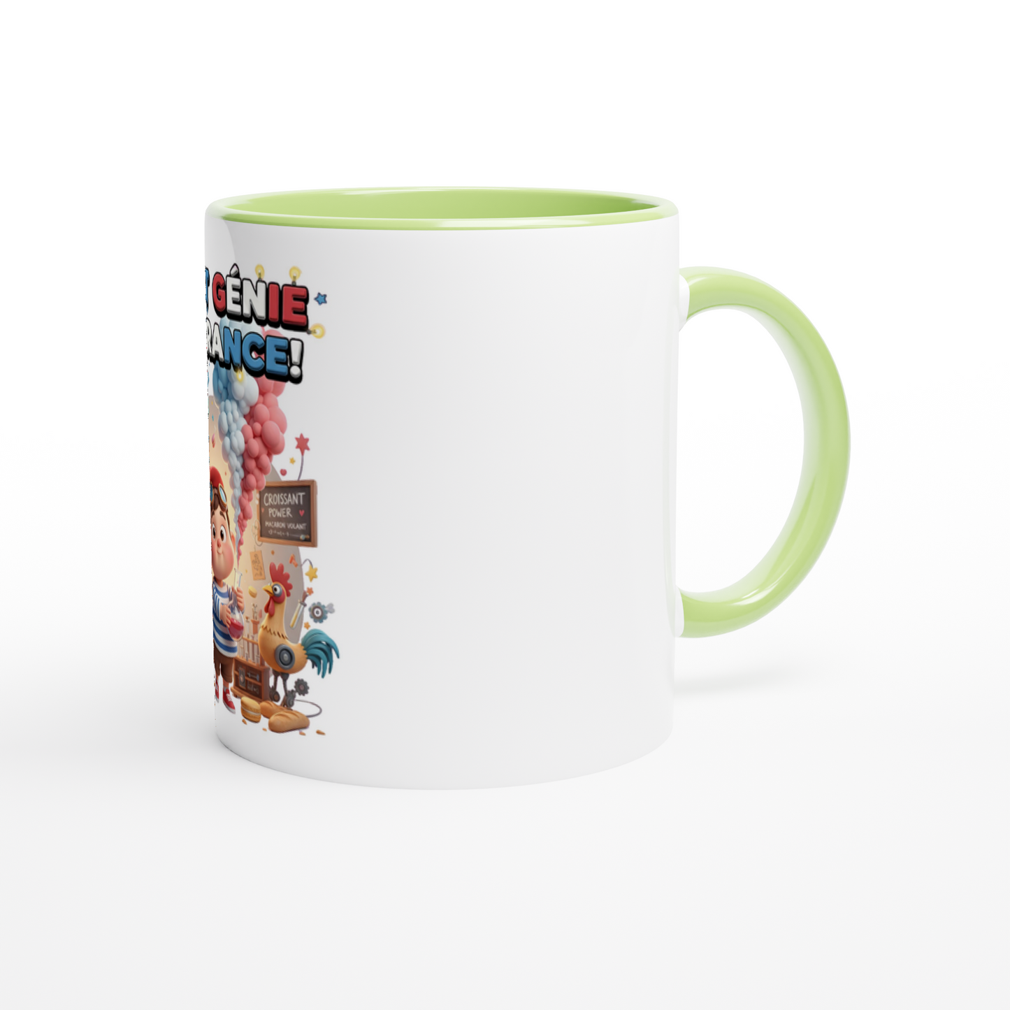 Mug en céramique petit génie Français de 325 ml (11 oz)
