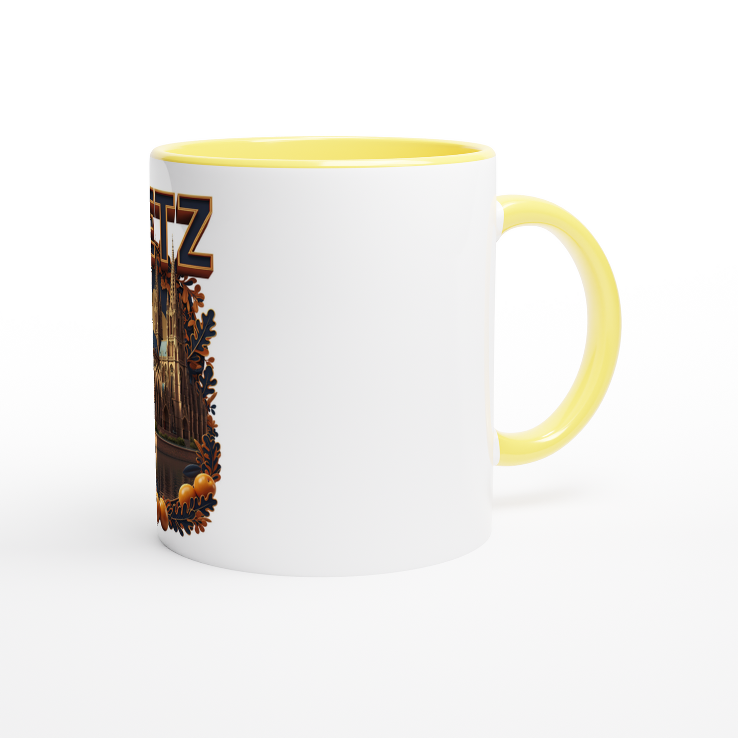 Mug en céramique Metz ville de France  de 325 ml (11 oz)