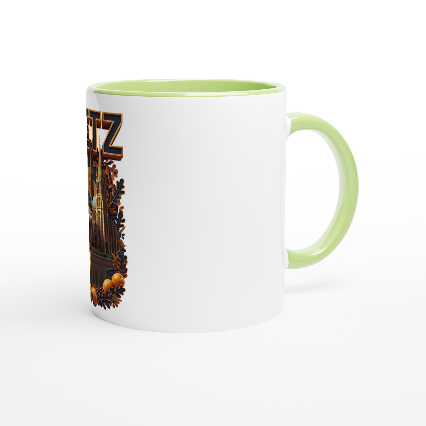 Mug en céramique Metz ville de France  de 325 ml (11 oz)