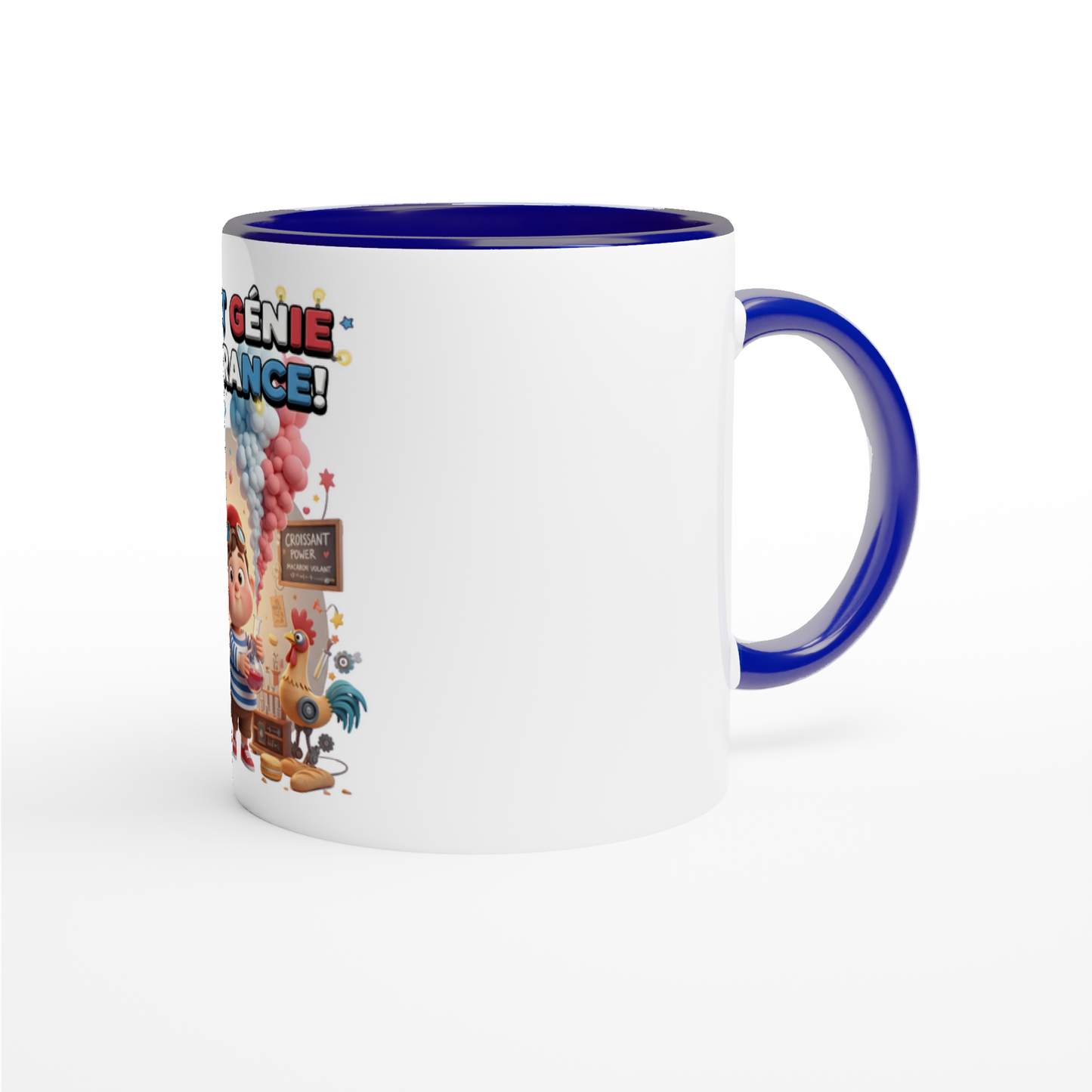 Mug en céramique petit génie Français de 325 ml (11 oz)