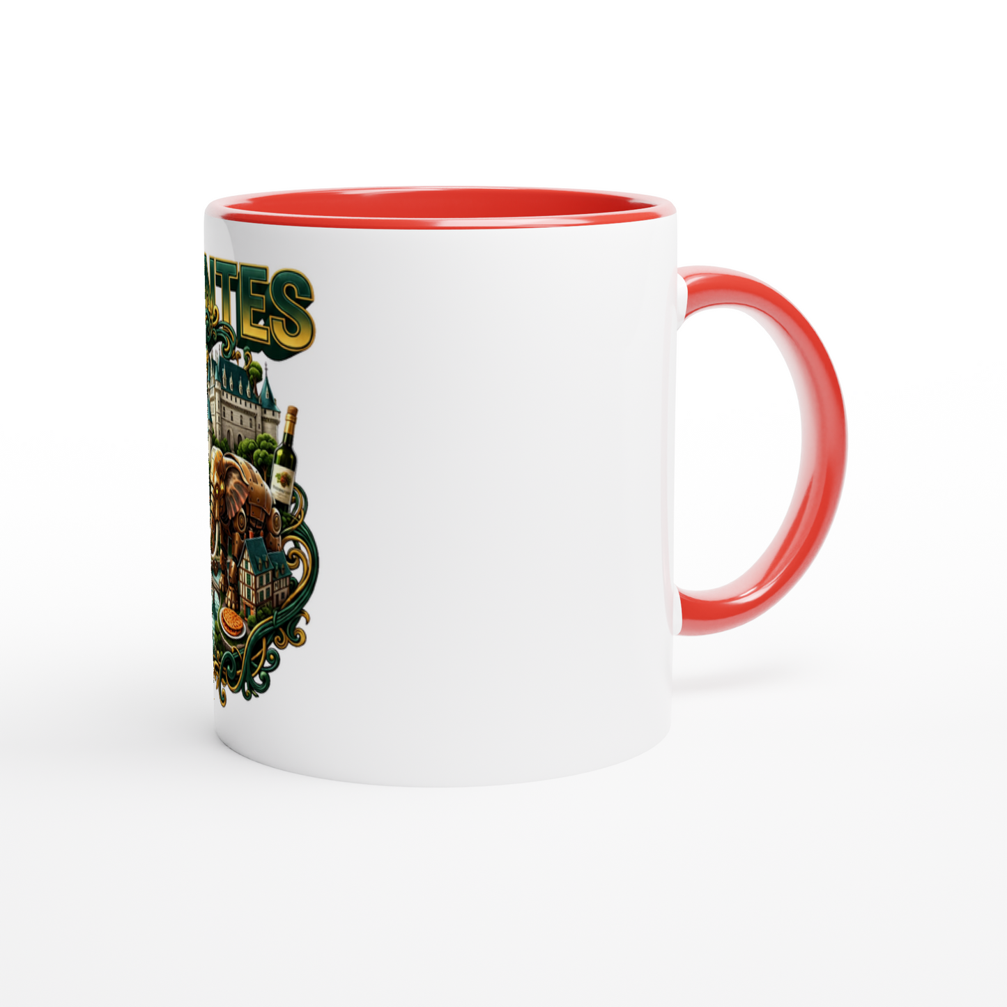 Mug en céramique Nantes ville de France  de 325 ml (11 oz)