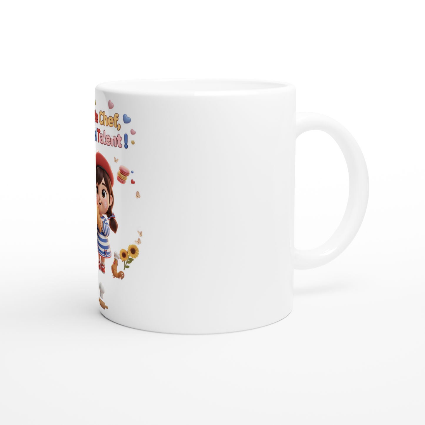 Mug en céramique petite chef grand talent  de 325 ml (11 oz)