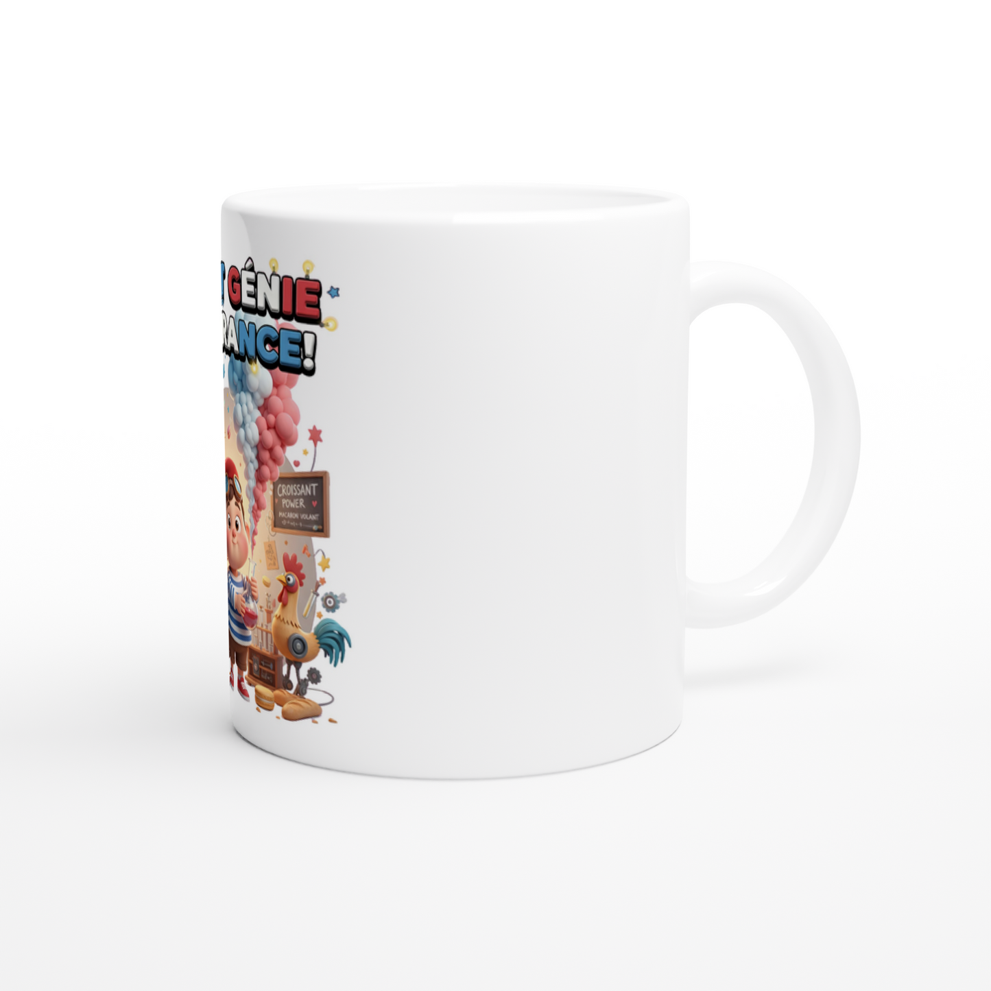 Mug en céramique petit génie Français de 325 ml (11 oz)