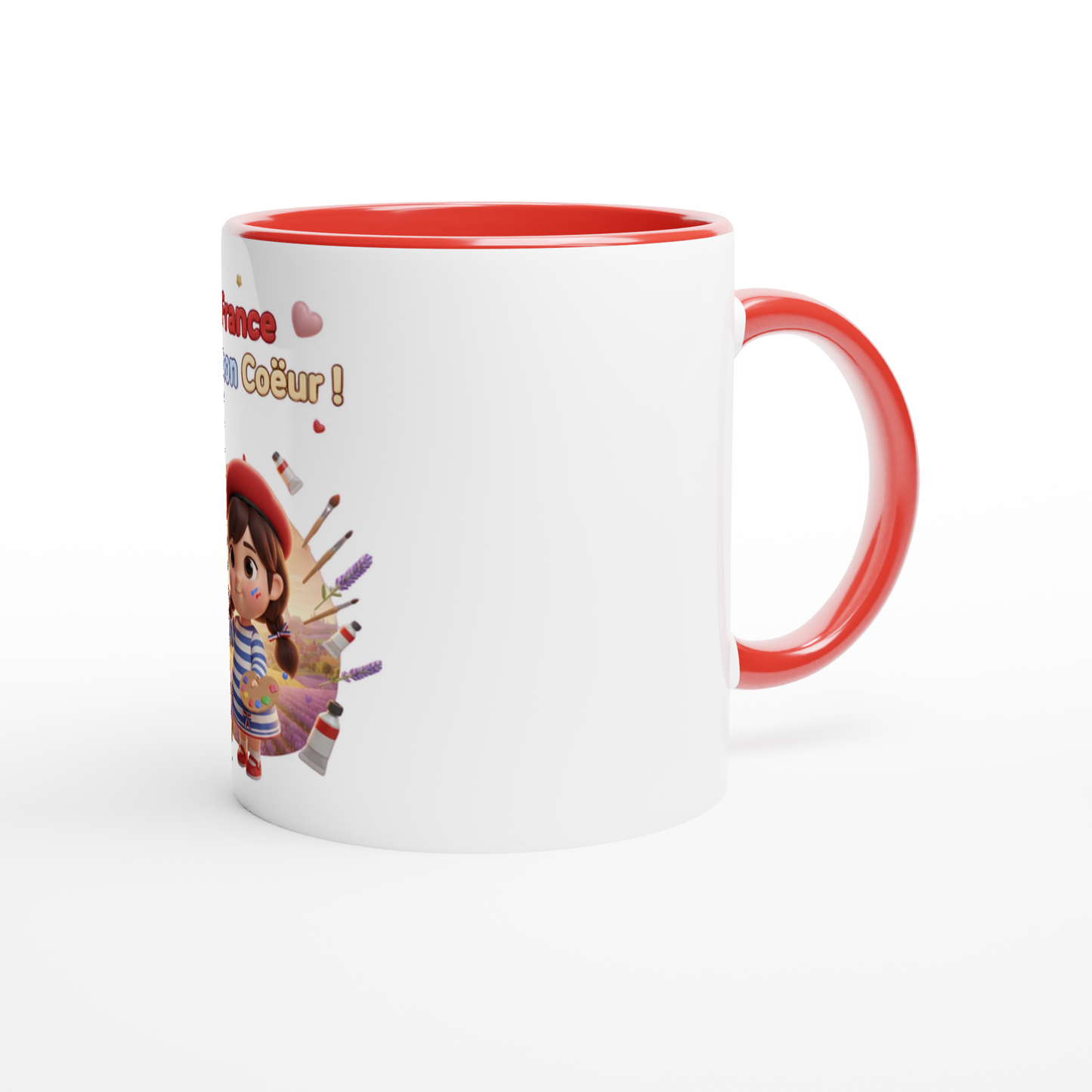 Mug en céramique la France dans mon cœur  de 325 ml (11 oz)
