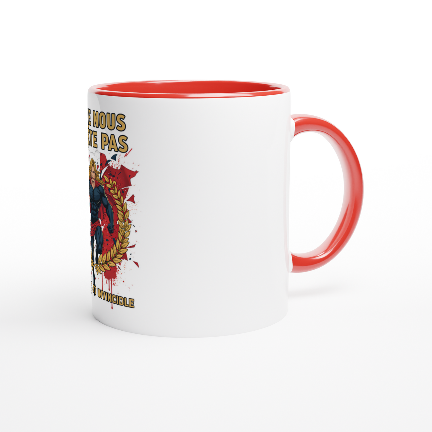 Mug en céramique on nous arrête pas  de 325 ml (11 oz)