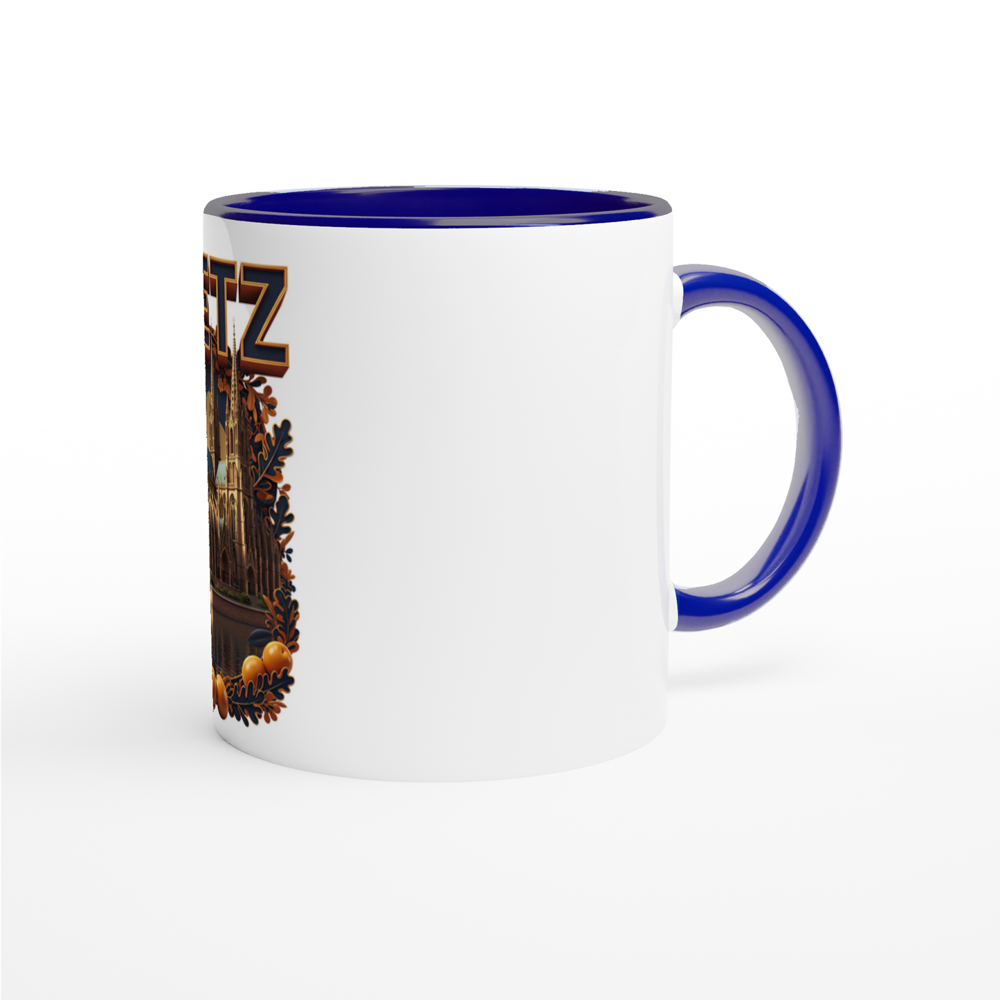 Mug en céramique Metz ville de France  de 325 ml (11 oz)