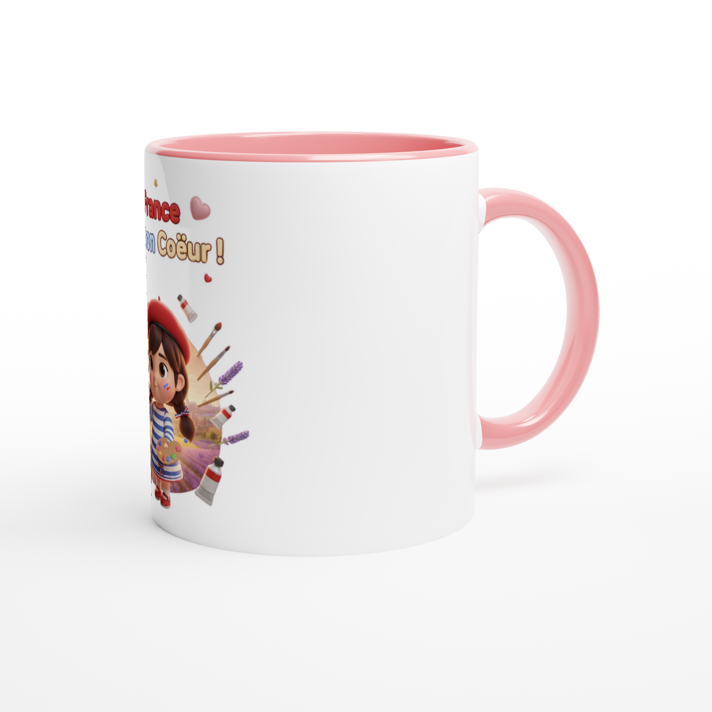 Mug en céramique la France dans mon cœur  de 325 ml (11 oz)