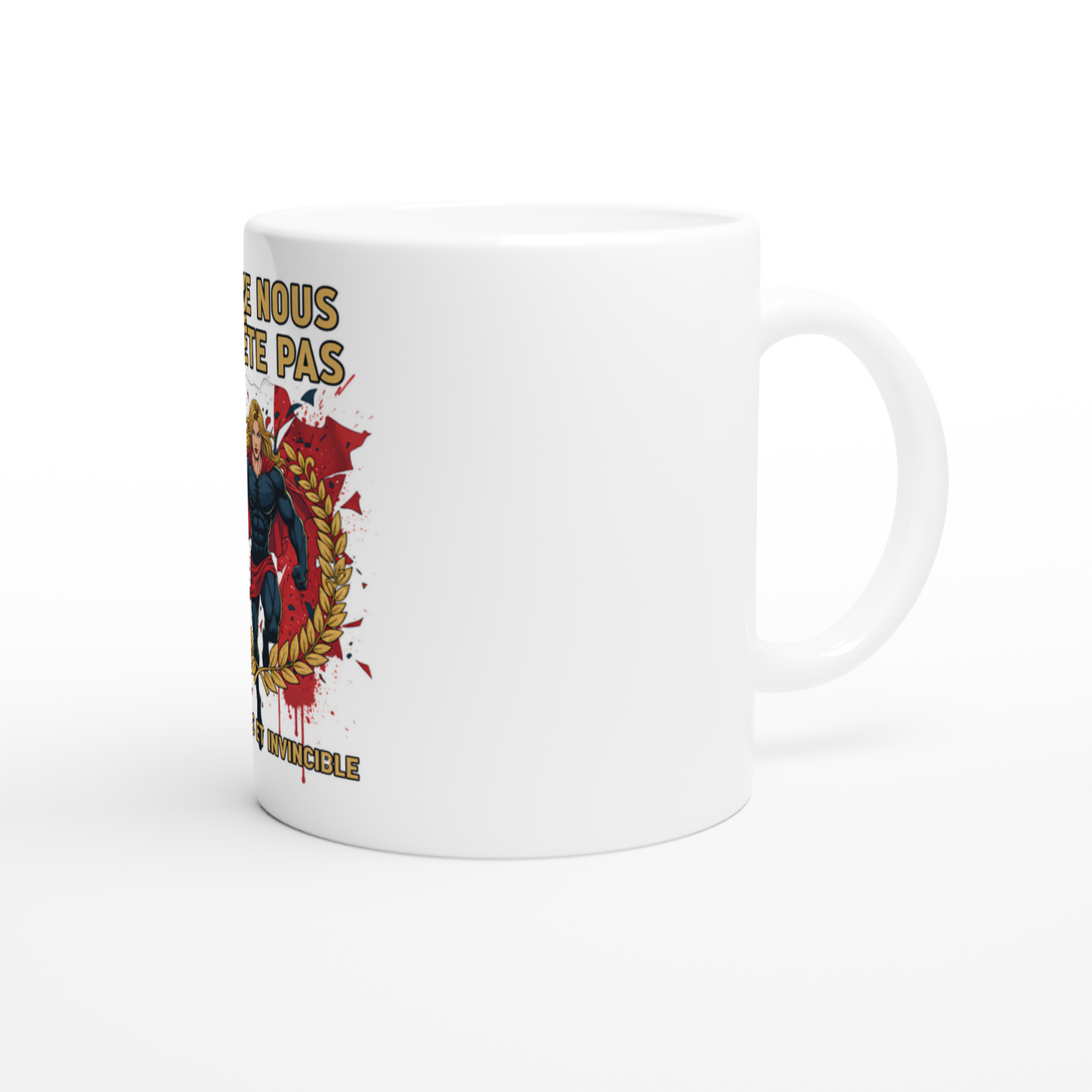 Mug en céramique on nous arrête pas  de 325 ml (11 oz)