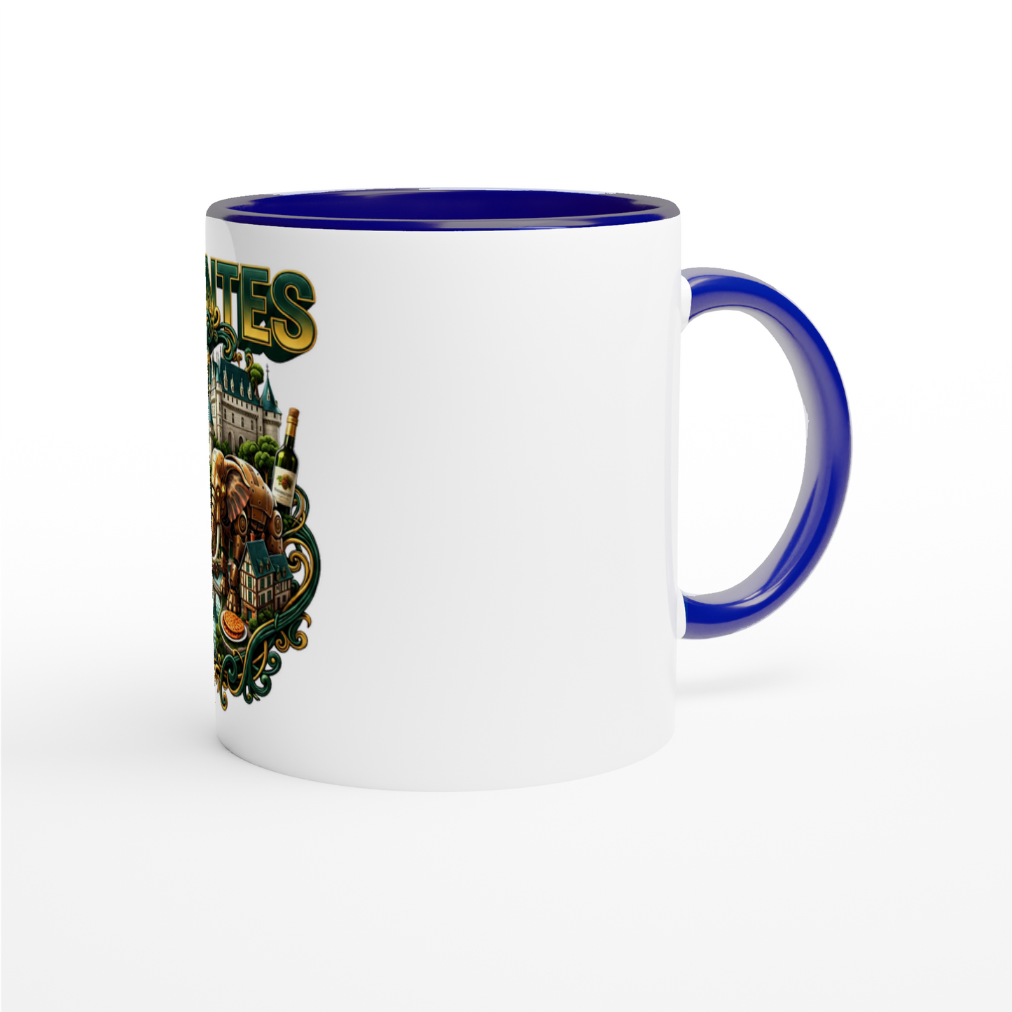 Mug en céramique Nantes ville de France  de 325 ml (11 oz)