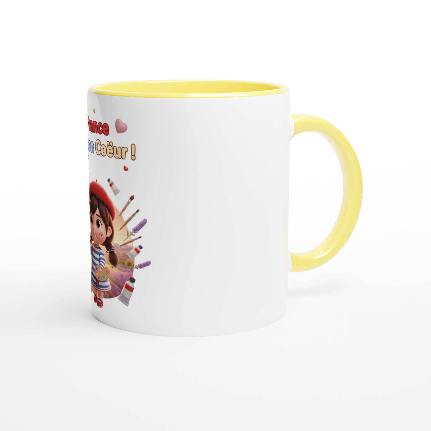 Mug en céramique la France dans mon cœur  de 325 ml (11 oz)