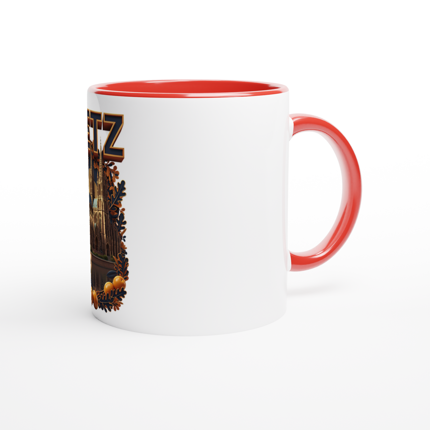 Mug en céramique Metz ville de France  de 325 ml (11 oz)