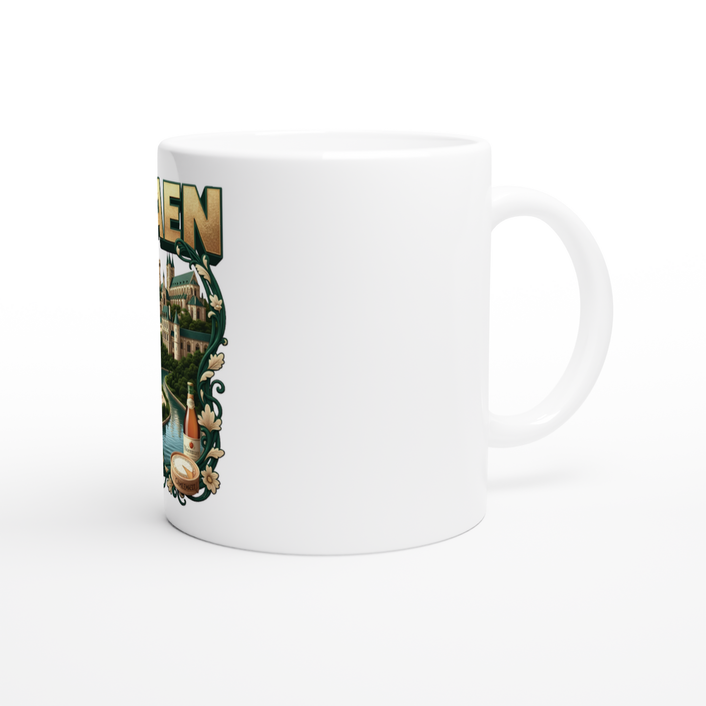 Mug en céramique Caen ville de France  de 325 ml (11 oz)