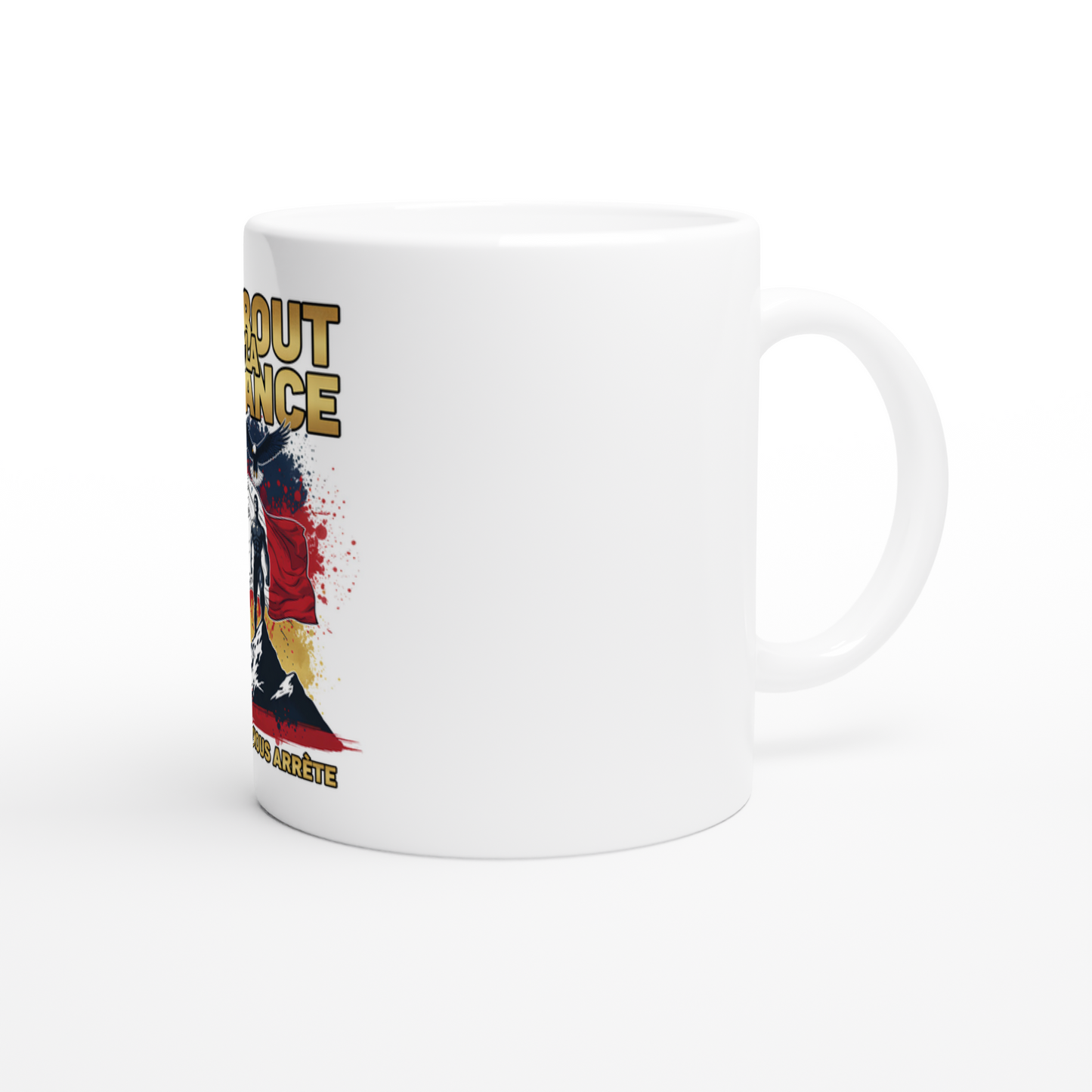 Mug en céramique debout la France  de 325 ml (11 oz)