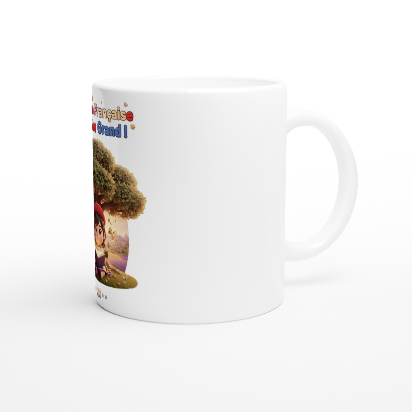 Mug en céramique petite française qui rêve grand  de 325 ml (11 oz)