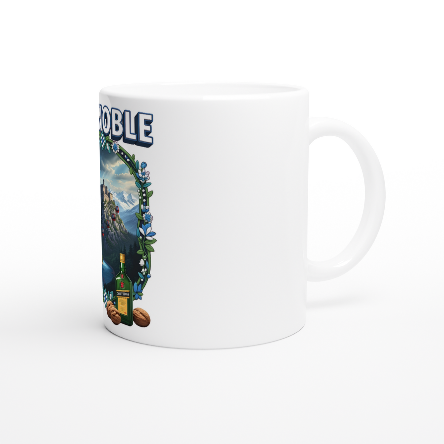 Mug en céramique Grenoble ville de France de 325 ml (11 oz)