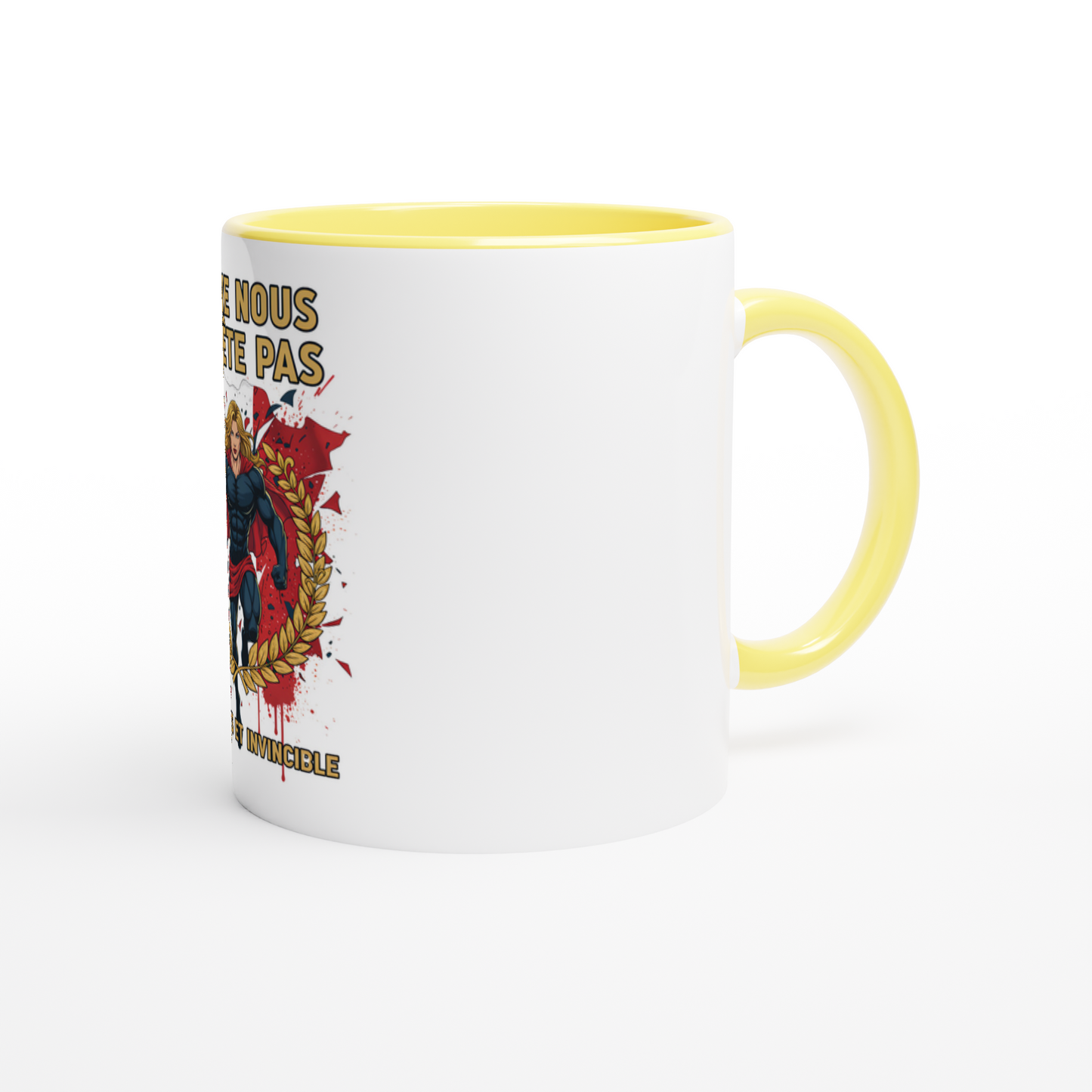 Mug en céramique on nous arrête pas  de 325 ml (11 oz)