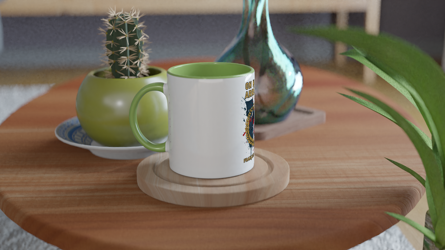 Mug en céramique on nous arrête pas  de 325 ml (11 oz)
