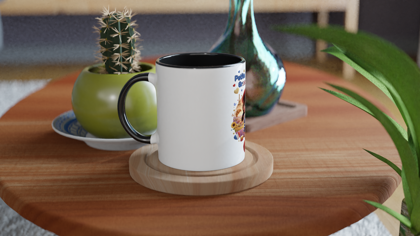 Mug en céramique  Française au grand cœur de 325 ml (11 oz)
