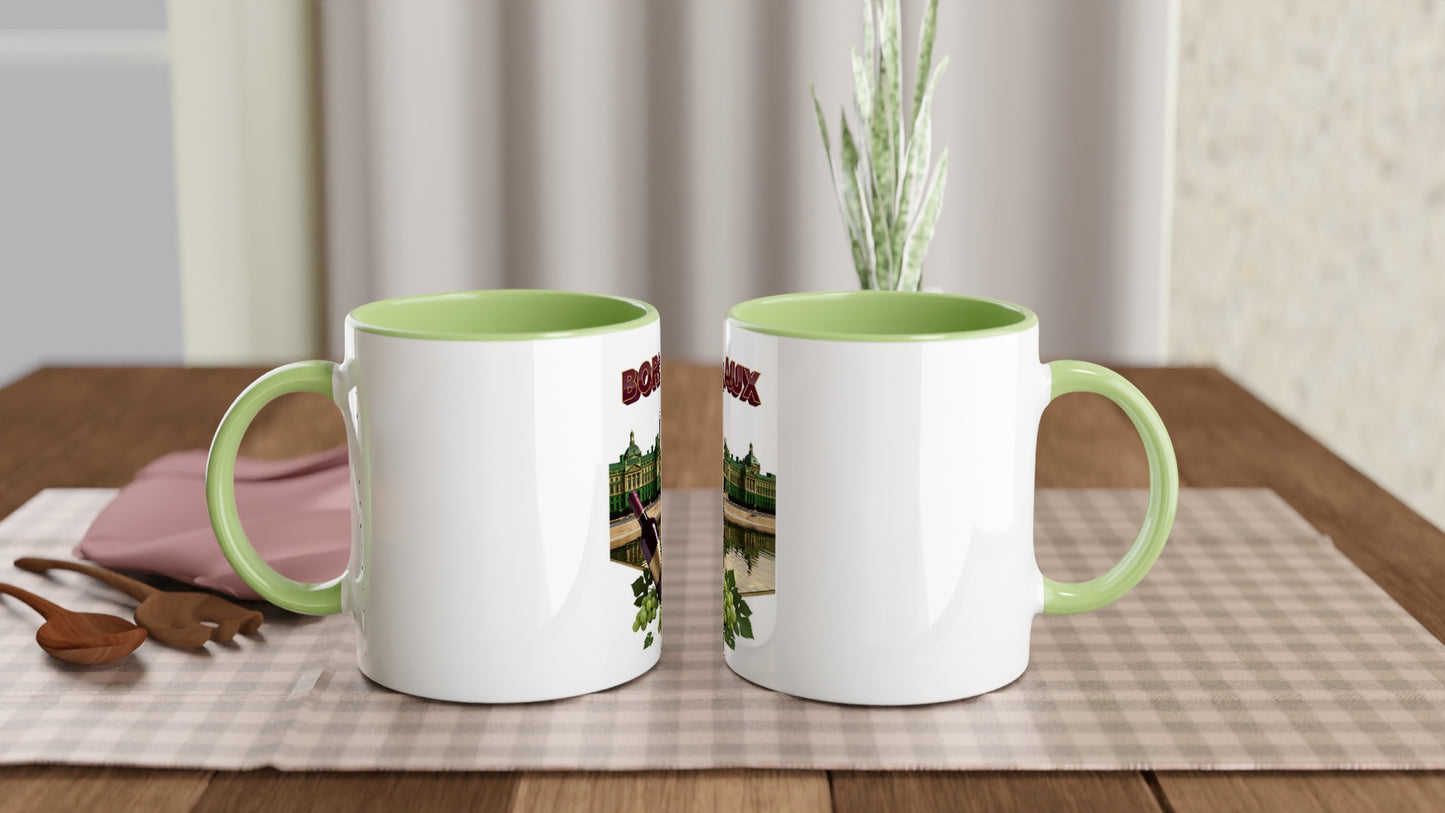 Mug en céramique bordeaux ville de France  de 325 ml (11 oz)