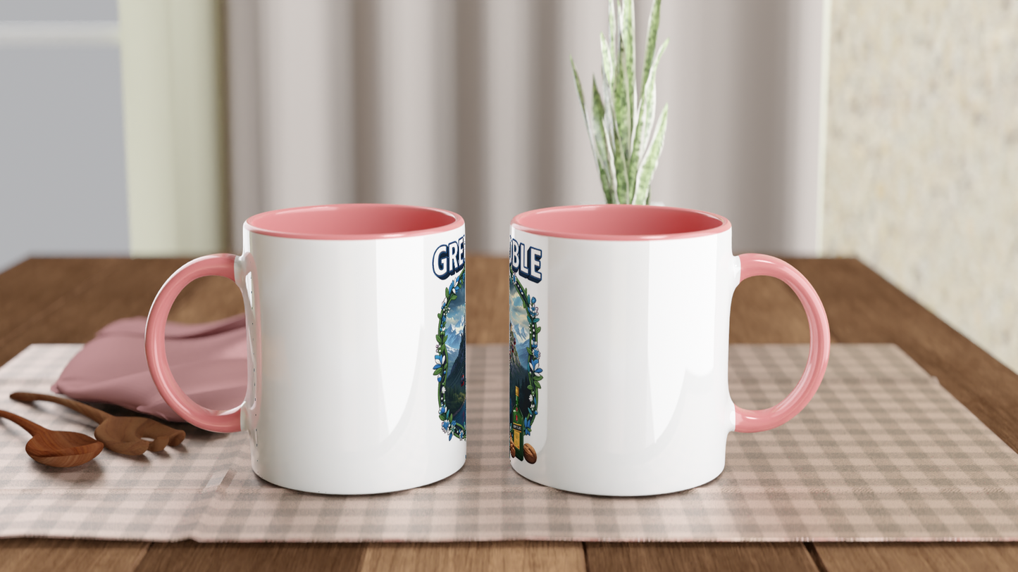 Mug en céramique Grenoble ville de France de 325 ml (11 oz)