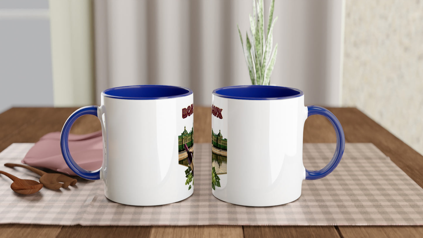 Mug en céramique bordeaux ville de France  de 325 ml (11 oz)