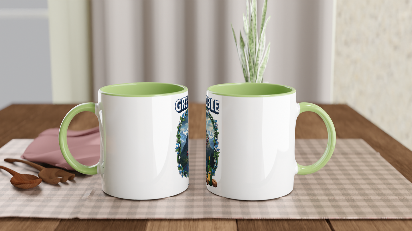 Mug en céramique Grenoble ville de France de 325 ml (11 oz)