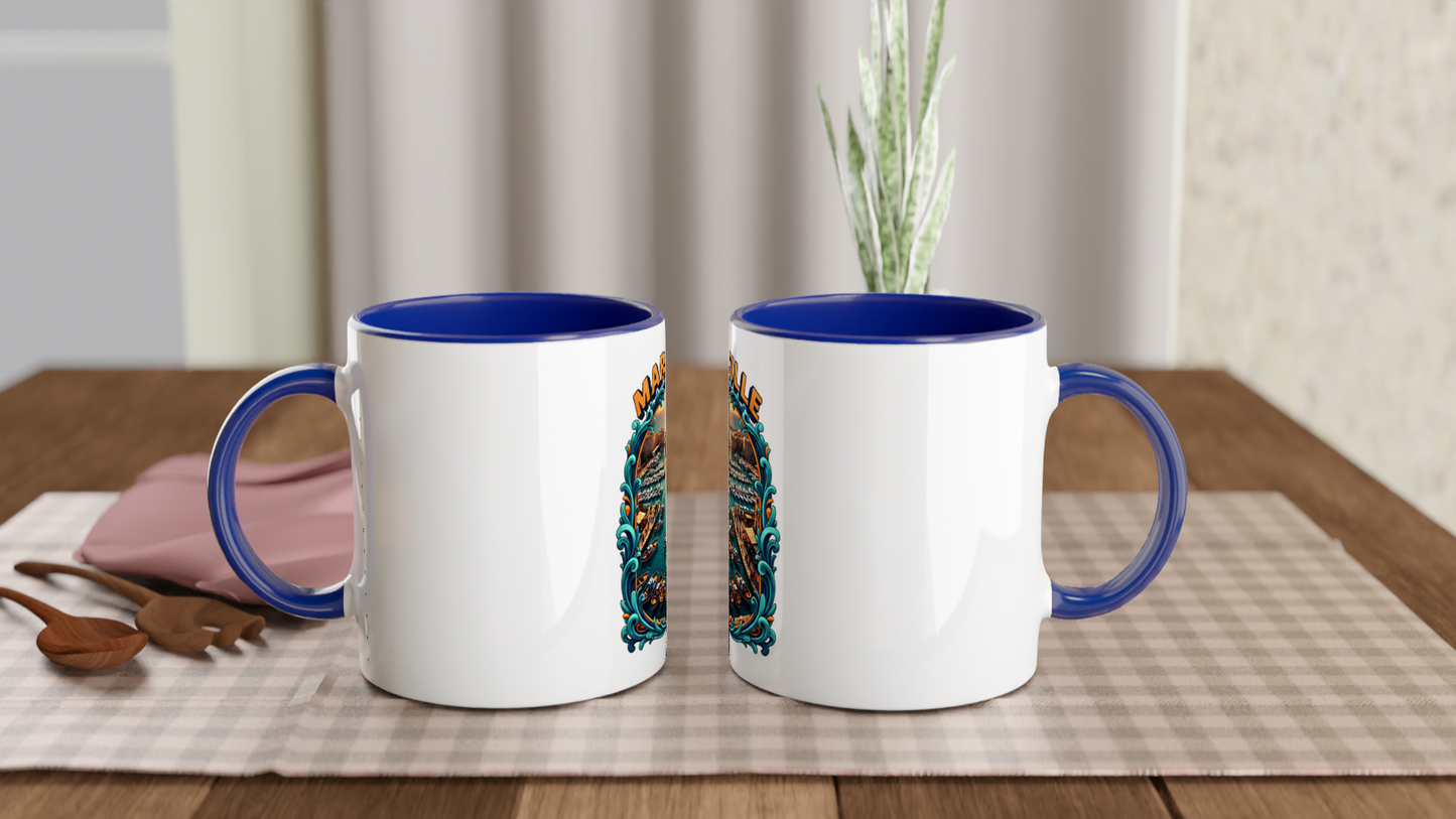 Mug en céramique des villes de France   Marseille  de 325 ml (11 oz)