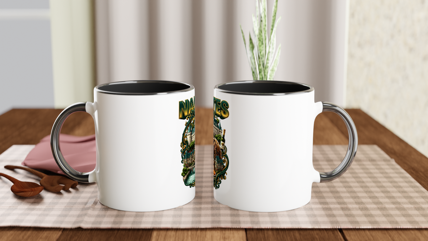 Mug en céramique Nantes ville de France  de 325 ml (11 oz)