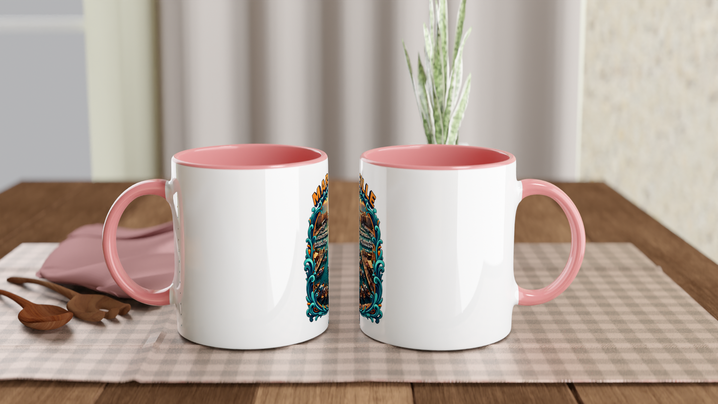 Mug en céramique des villes de France   Marseille  de 325 ml (11 oz)