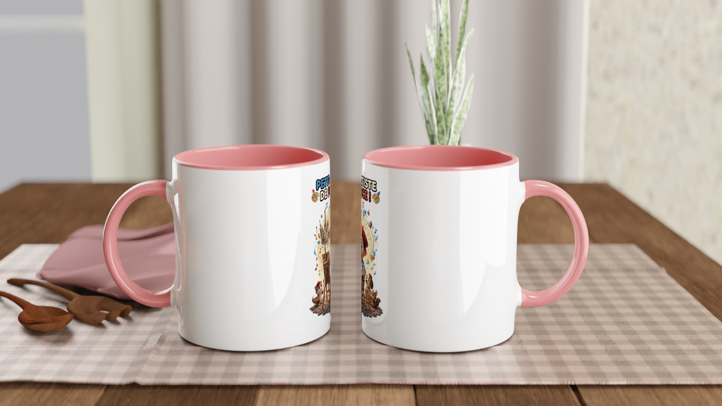 White 11oz Ceramic Mug garçon petit artiste de France