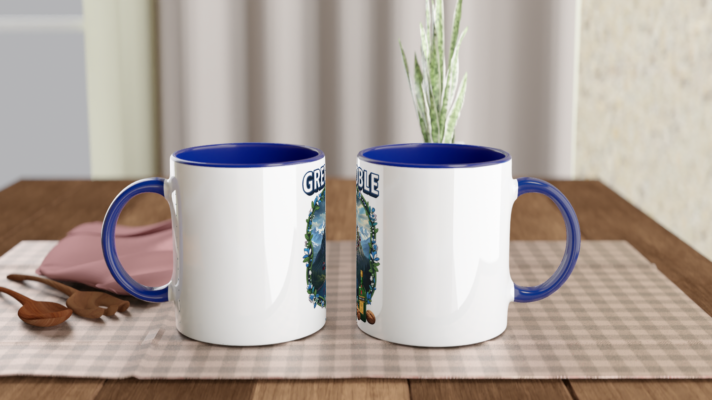 Mug en céramique Grenoble ville de France de 325 ml (11 oz)