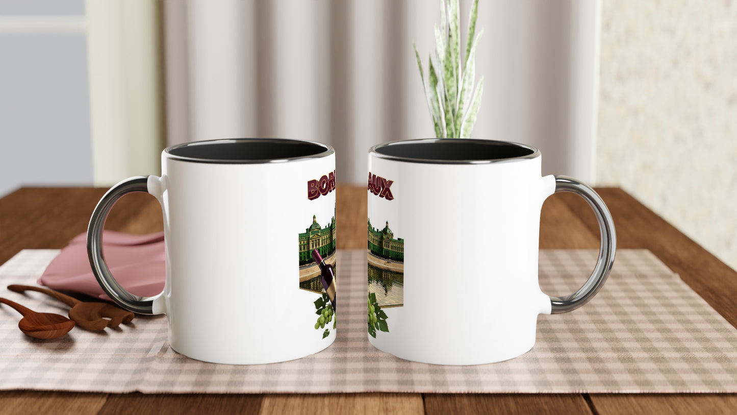 Mug en céramique bordeaux ville de France  de 325 ml (11 oz)