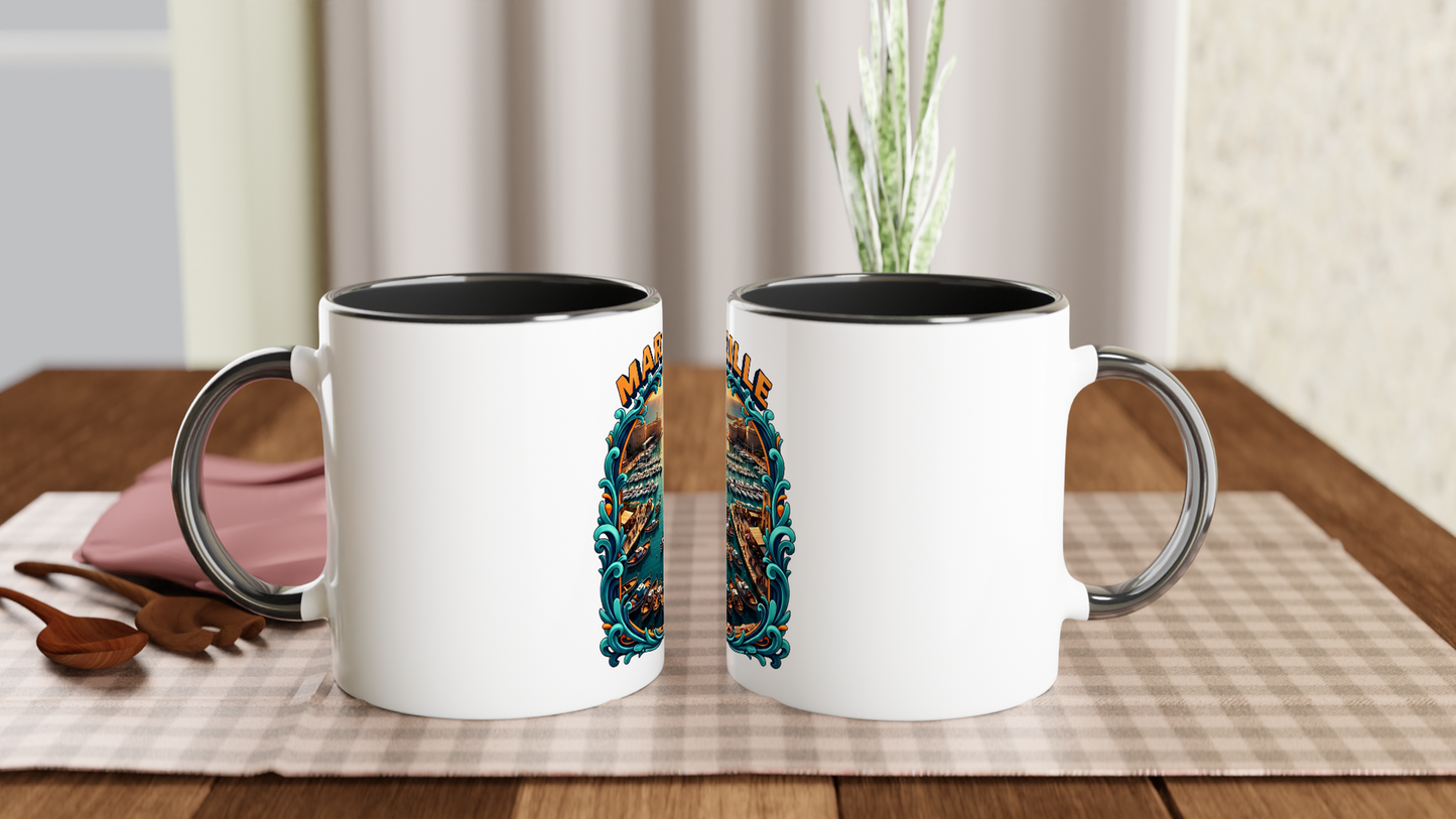 Mug en céramique des villes de France   Marseille  de 325 ml (11 oz)