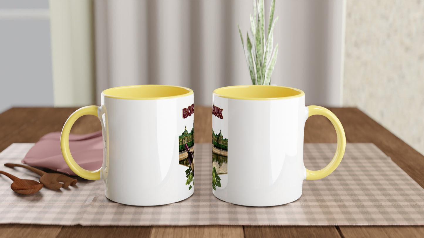 Mug en céramique bordeaux ville de France  de 325 ml (11 oz)