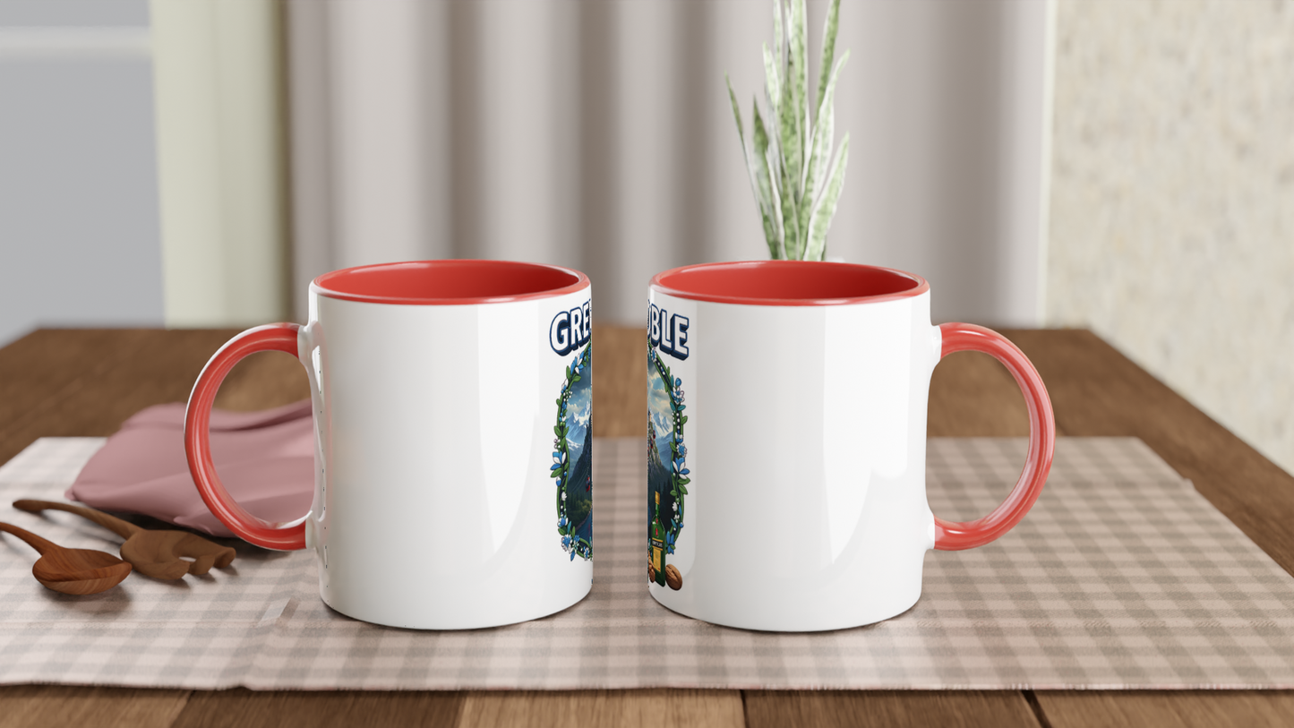 Mug en céramique Grenoble ville de France de 325 ml (11 oz)