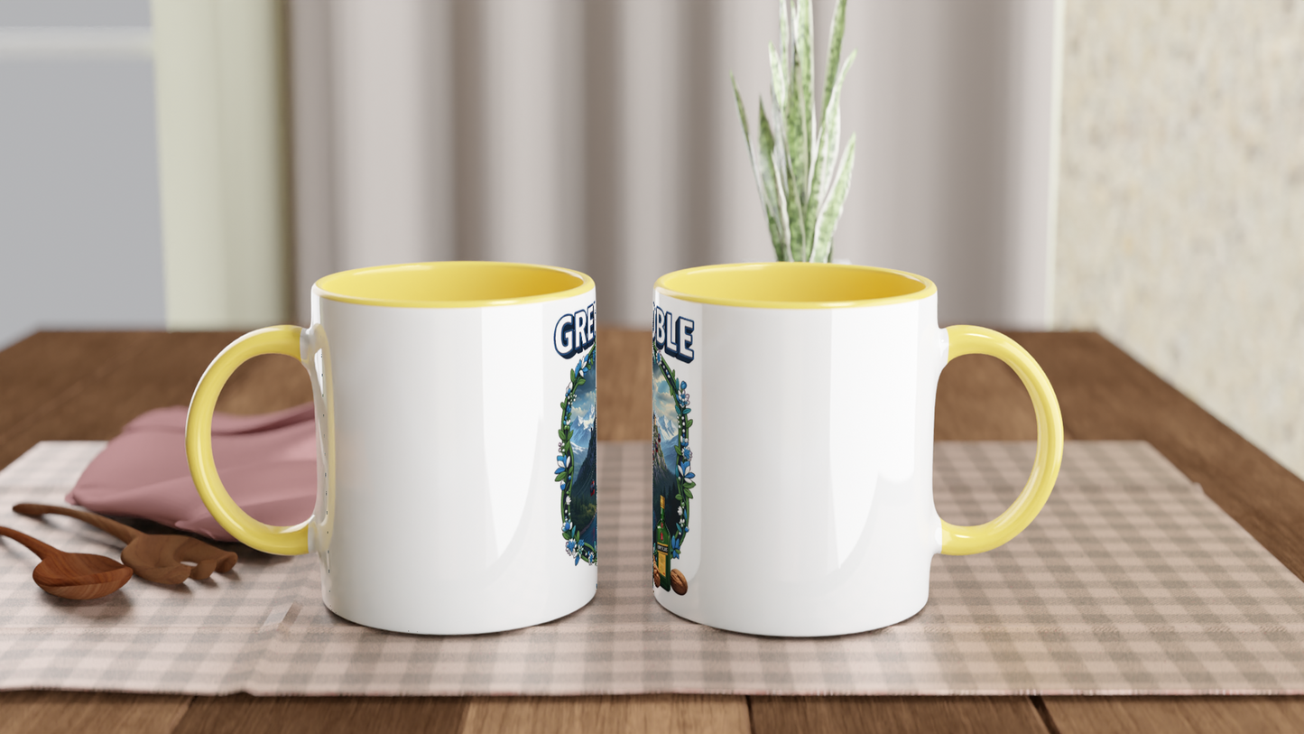 Mug en céramique Grenoble ville de France de 325 ml (11 oz)