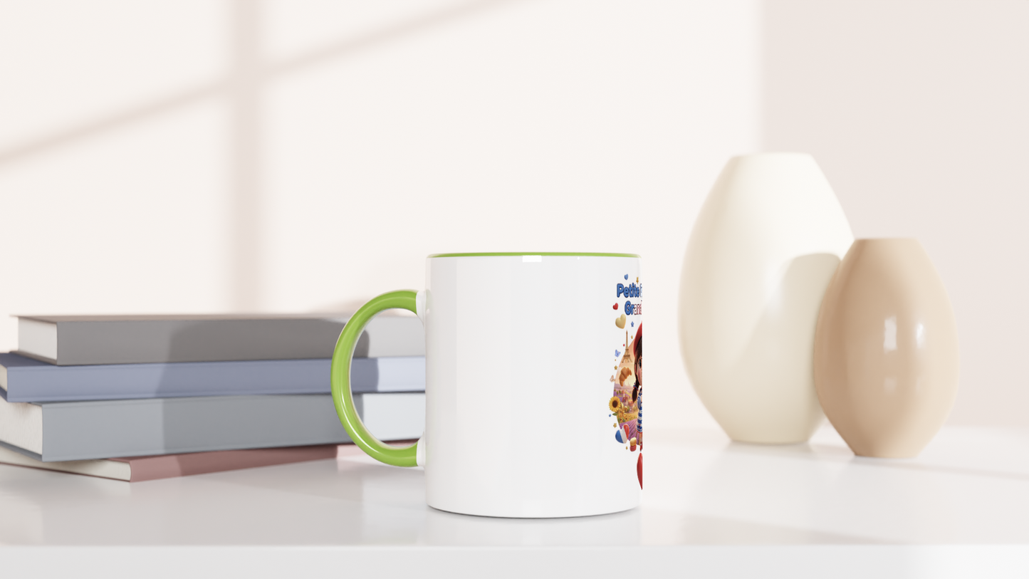 Mug en céramique  Française au grand cœur de 325 ml (11 oz)