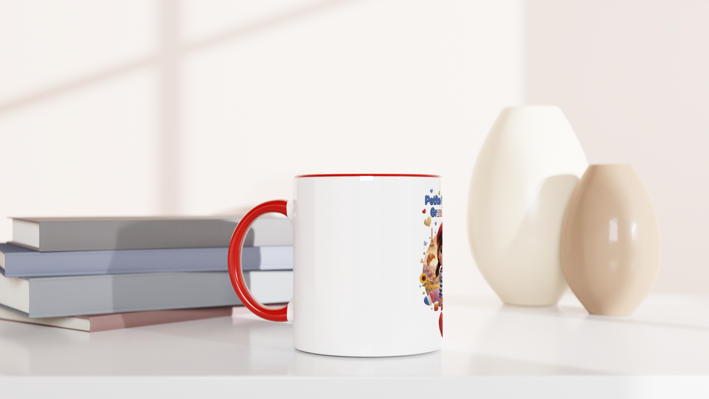 Mug en céramique  Française au grand cœur de 325 ml (11 oz)