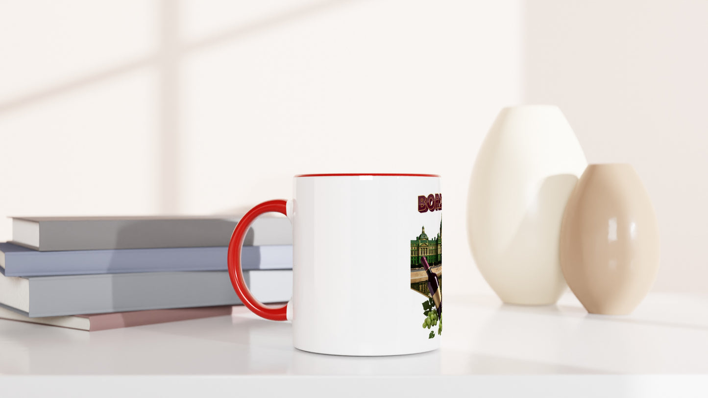 Mug en céramique bordeaux ville de France  de 325 ml (11 oz)