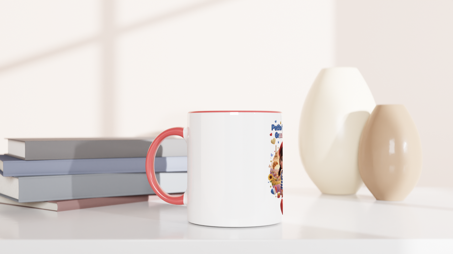 Mug en céramique  Française au grand cœur de 325 ml (11 oz)