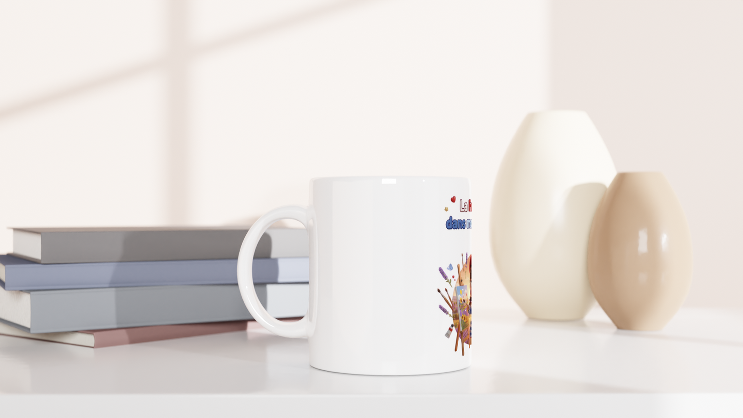 Mug en céramique la France dans mon cœur  de 325 ml (11 oz)