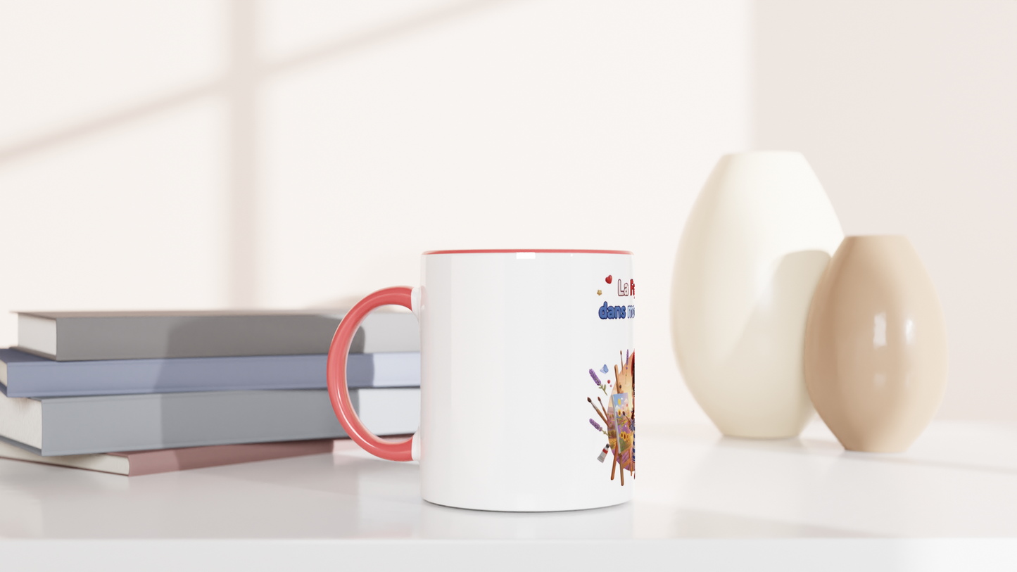 Mug en céramique la France dans mon cœur  de 325 ml (11 oz)