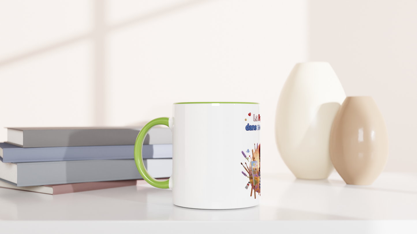 Mug en céramique la France dans mon cœur  de 325 ml (11 oz)