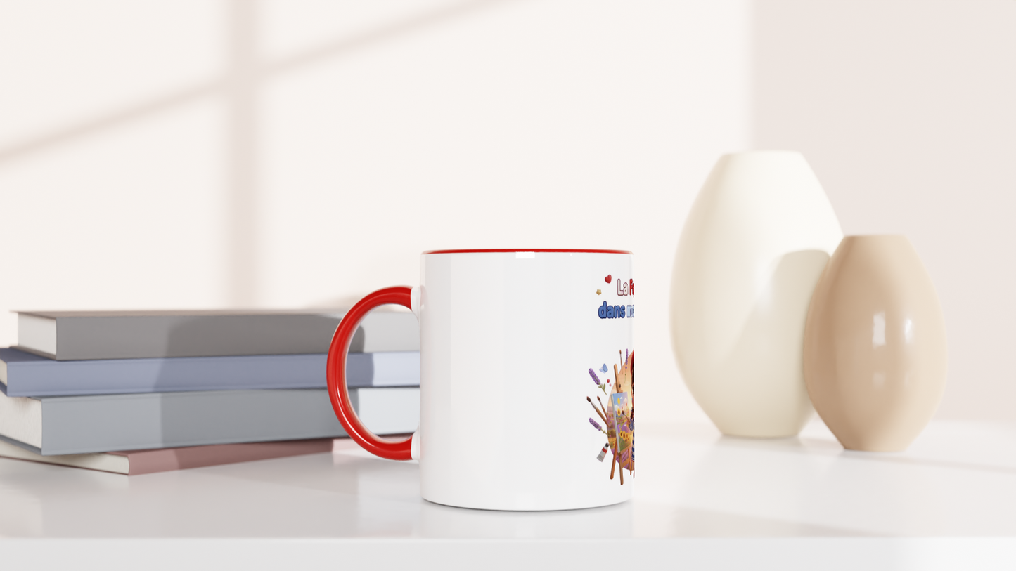 Mug en céramique la France dans mon cœur  de 325 ml (11 oz)